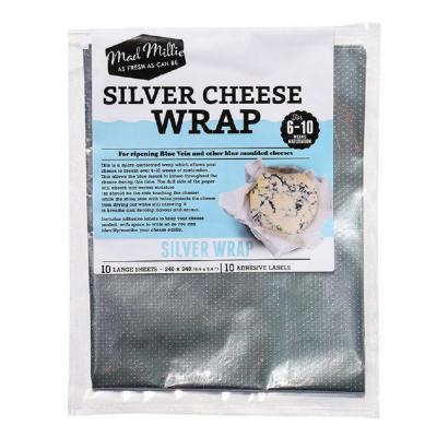 Mad Millie Silver Cheese Wrap (240x240mm sheets) x 10 Pack